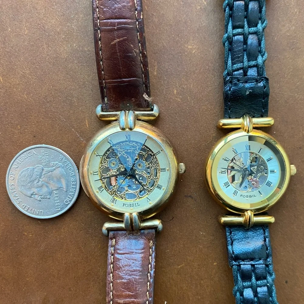 1993 FOSSIL SKELETON WATCH PC-7324